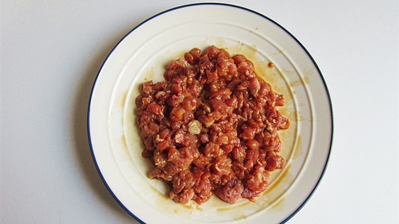 Homemade Shacha Minced Pork Sauce as an appetizer for rice