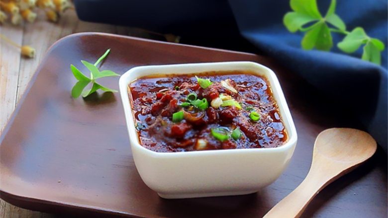 Homemade Shacha Minced Pork Sauce as an appetizer for rice