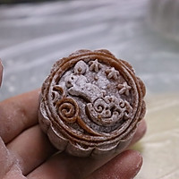 # Juxia rice home cooking#Chocolate Snowskin Mooncake: Frankincense Illustration of how to make overflowing custard filling 38