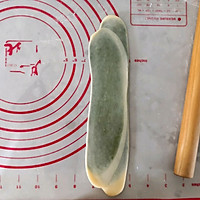 #showyourreuniondinner#matcha-flavored spiral pattern Illustration of how to make egg yolk cake 13