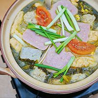 #HometownNew Year Flavor is Fresh and Enough#Sitting around a table· Illustration of how to make Sichuan Pickled Cabbage Meatballs and Tofu Hot Pot 8