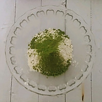 #showyourreuniondinner#Matcha-flavored spiral pattern Illustration of how to make egg yolk cake 4