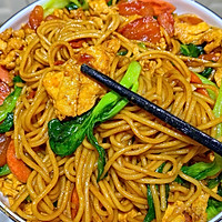 #开看游戏好吃 round#It’s so delicious that you can lick the plate ❗️You’ll be addicted to tomato fried noodles after eating it once ~ Recipe 2