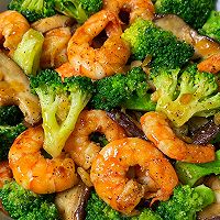 # Zero belly burden to eat late night snack#Fat reduction meal!! Low Illustration of how to make delicious stir-fried shrimps with broccoli and mushrooms 2