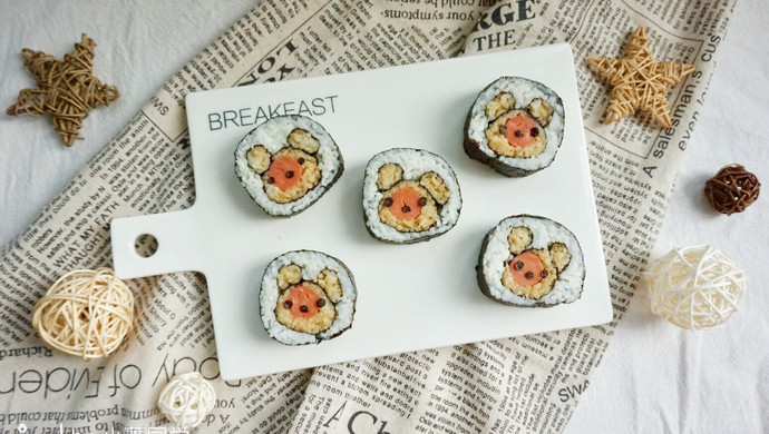 Cute bear sushi