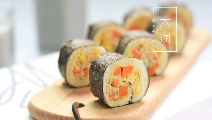 Tuna bread sushi roll