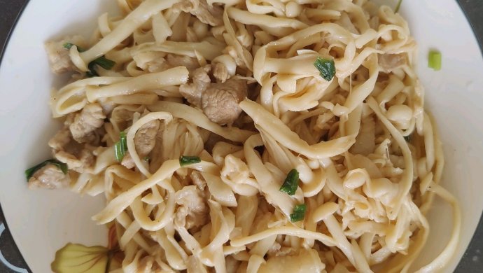 Stir-fried Pork with White Jade Mushrooms