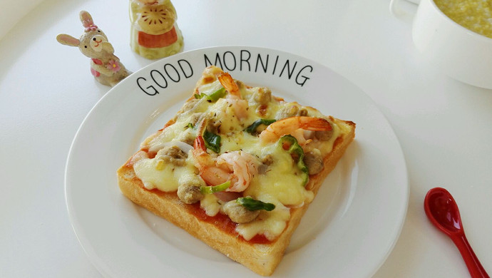 Shrimp Toast Pizza