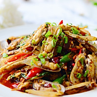 Spicy and spicy stir-fried razor clams-dish with wine# Single Pick Summer# Illustration of how to do it 20