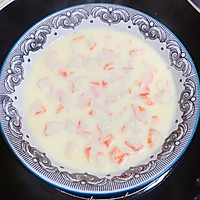 #showyourreuniondinner# Steamed crab sticks with soy milk Illustration of how to make watered eggs (classic home-cooked Cantonese dish) 11