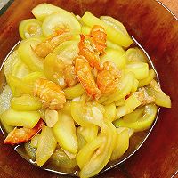 # Zero belly burden to eat late night snack#Dried shrimp fried gourd and melon Illustration of how to do it 8