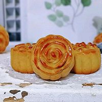 Illustration of how to make handmade bean paste mooncakes 14