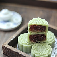 Matcha Cranberry Peach Mountain Skin Mooncake Recipe Illustration 13