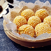 Pumpkin Sesame Balls - a very popular dessert for children Illustration of how to do it 14