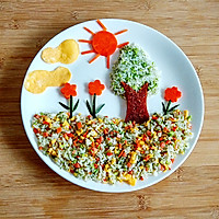 Children's Day Happy Fried Rice Recipe Illustration 8