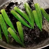 # Zero belly burden to eat late night snack#How to make cold okra and fungus Illustration 3