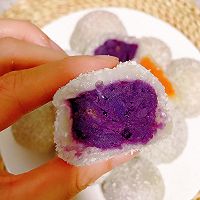 ㊙️Soft, glutinous, sweet purple potato, sweet potato and glutinous rice cake❗ No oven required~ Super simple method illustration 4