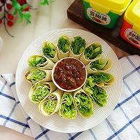 #Green Partner Bean paste can be dipped and fried# My light Illustration of fasting dinner to consume fat and keep you full 12