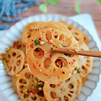 #How to eat in autumn#Illustration of how to make cold lotus root slices 16