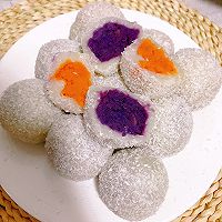 ㊙️Soft and sweet purple potato, sweet potato and glutinous rice cake❗ No oven required~Super simple recipe illustration 5