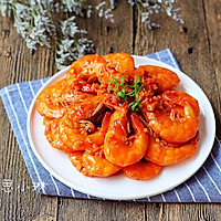 Illustration of how to make tomato sauce prawns 8