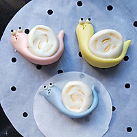 #summernight snackHigh! #cheesesnail shaped steamed buns♥baby Illustration of how to make late-night snack♥ 12