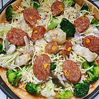 #baby's first bite of complementary food fish#cod sausage pizza Illustration of how to do it 11