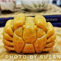 Internet celebrity crab mooncakes - Cantonese custard filling recipe illustration 23