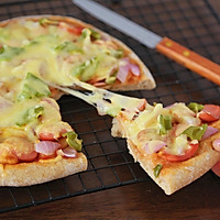 #打 Workers' Healthy Meal#No oil sugar quick breakfast~ Whole wheat low calorie pizza recipe 12