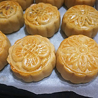 Cantonese style lotus paste & bean paste and egg yolk mooncake#Enjoy 