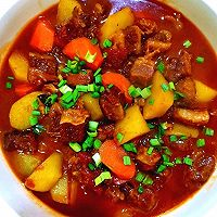 Illustration of winter health vegetable tomato beef brisket stewed with potatoes 10