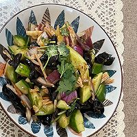 Lunch and dinner/braised lamb chops/sour and spicy lotus root/ Illustration of how to make cold cucumber and yuba/fried pancakes 3