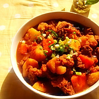 [Tomato and potato stewed beef brisket] Winter stew recipe illustration 7 