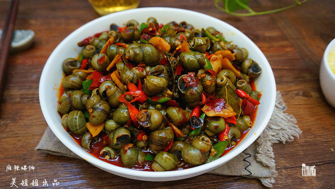 Spicy stir-fried snails