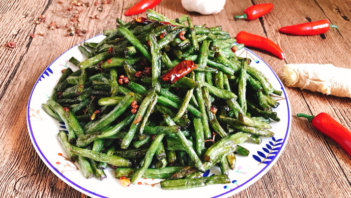 Stir-fried green beans