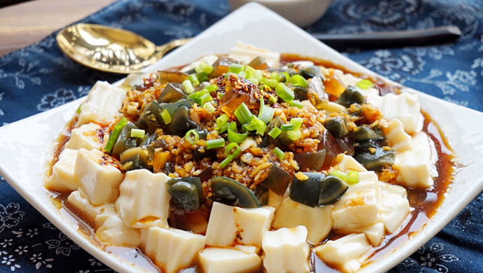 Preserved egg tofu