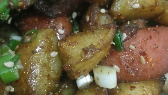 Cumin potato cubes