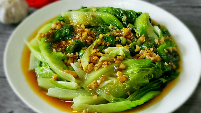 Lettuce with oyster sauce