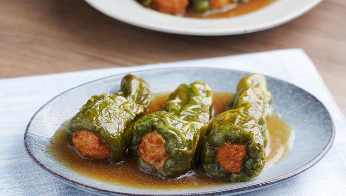 Sweet and Sour Green Pepper Stuffed Pork