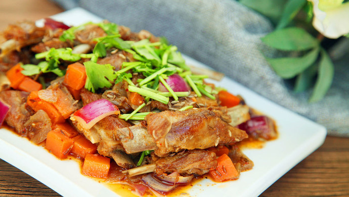 Stir-fried cumin lamb chops