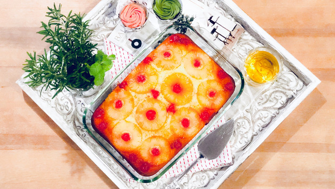 Pineapple Inversion Cake