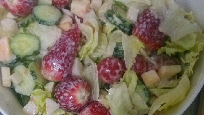 Vegetable and fruit salad ~ weight loss dinner