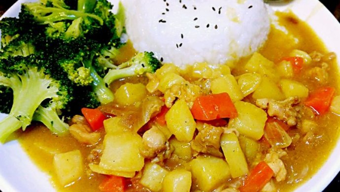 Chicken curry rice