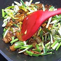 #肉eater Alliance# Sichuan cuisine illustration of twice-cooked pork with garlic sprouts 12 