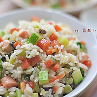 Colorful fried rice - illustrations of how to make children fall in love with rice 11 