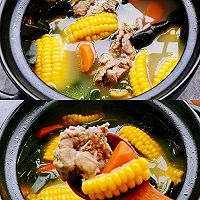 Even three bowls are not enough, autumn glutinous rice tonic corn ribs soup Illustration of how to do it 4