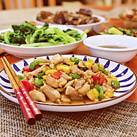 Cantonese three-color pepper stir-fried chicken | Comparable to five-star hotels Illustrated recipes for famous Cantonese dishes 20