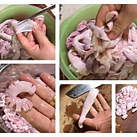 Cantonese Cuisine: Illustration of how to make raw intestines 1