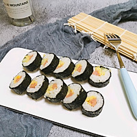 Illustration of how to make ham sushi rolls 13