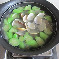 Illustration of how to make Clam Loofah Soup#Spring Banquet on the Tip of the Tongue# 9